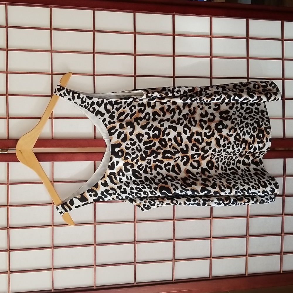 2/$30 Reitmans Chiffon Fashion Cami - Leopard Print Large